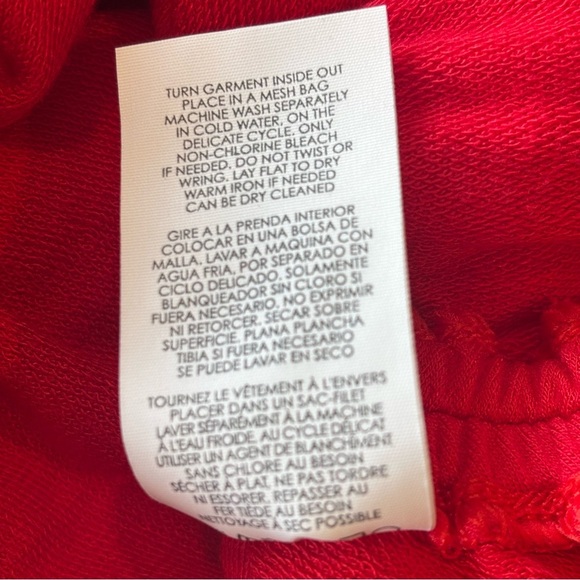 CABI Women’s Short Sleeve Red Body-con Shirt Dress w/ Adjustable Sleeves Medium - Picture 5 of 10